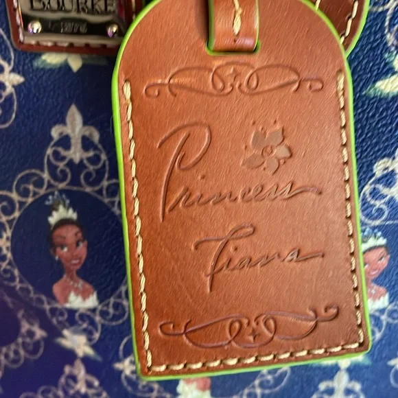 Dooney & Bourke Blue and Brown Crossbody Bag - Picture 5 of 6